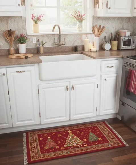 Christmas Kitchen Rug