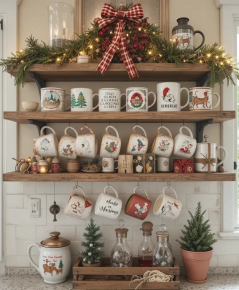 Christmas Mug Display