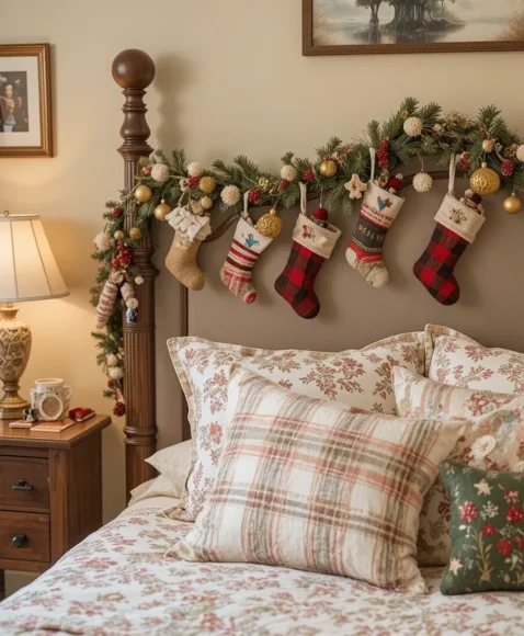 Christmas Stockings on the Bedpost