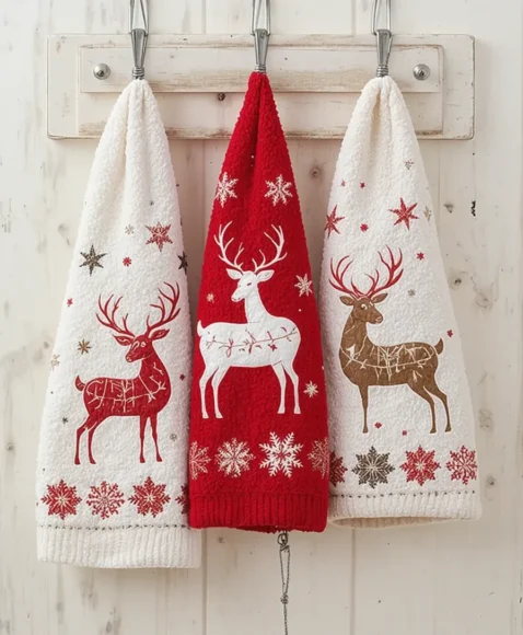 Christmas-Themed Dish Towels