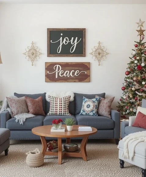 Christmas-Themed Wall Art and Signs