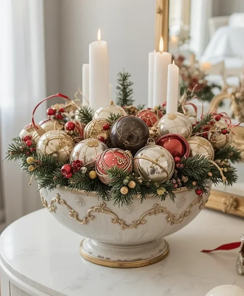 Decorate with Ornaments in a Bowl