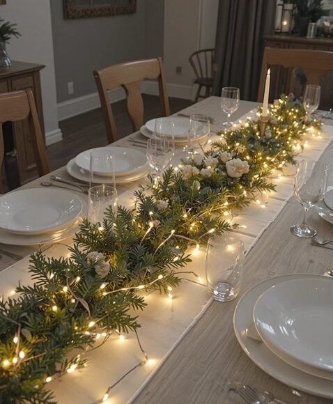 Dining Table Fairy Light Runner