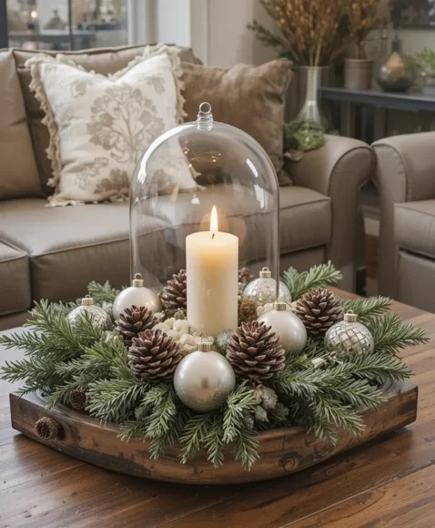 Festive Coffee Table Centerpiece