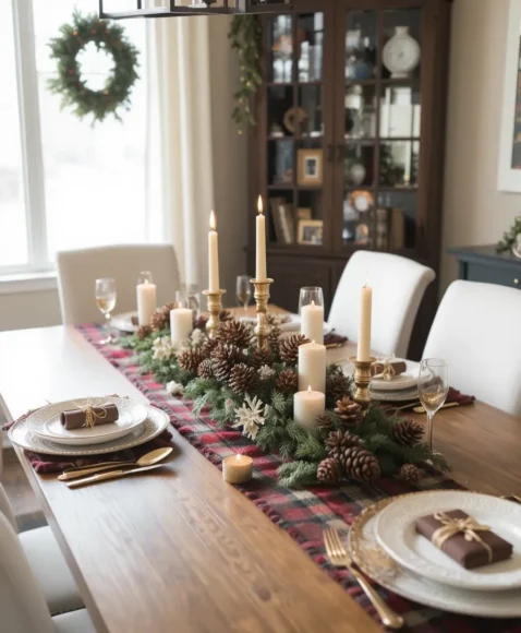 Festive Dining Table Setup