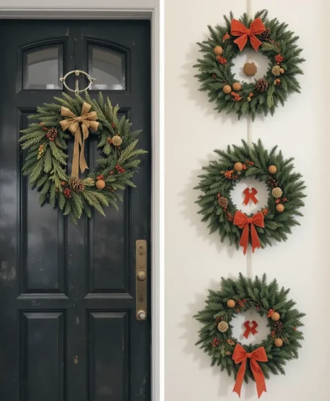 Festive Wreaths for Doors and Walls