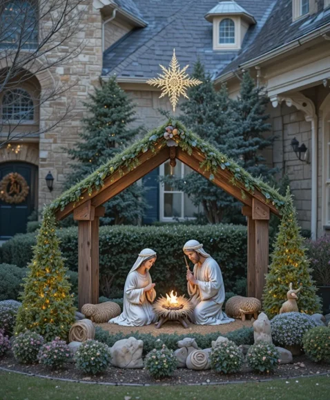 Front Yard Nativity Scene