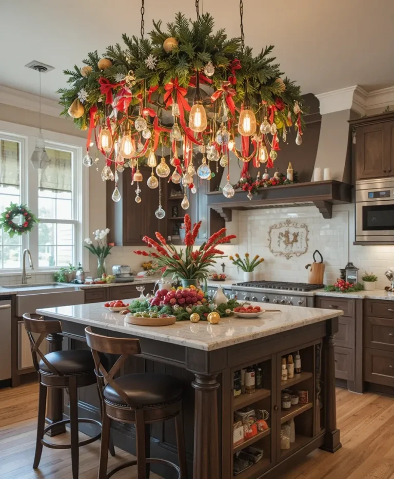 Hanging Ornaments from Lights