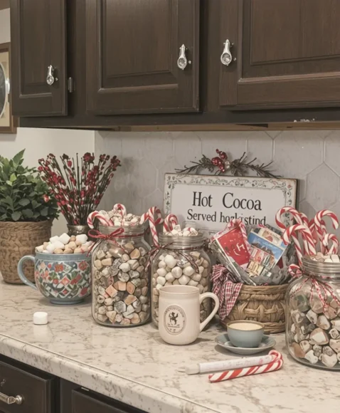 Hot Cocoa Station Setup