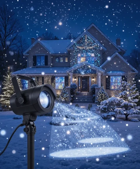 LED Snowfall Projector