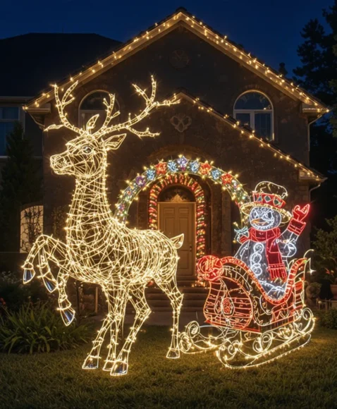 Outdoor Light Sculptures
