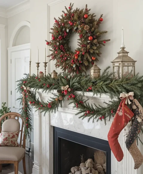 Pine and Berry Swags