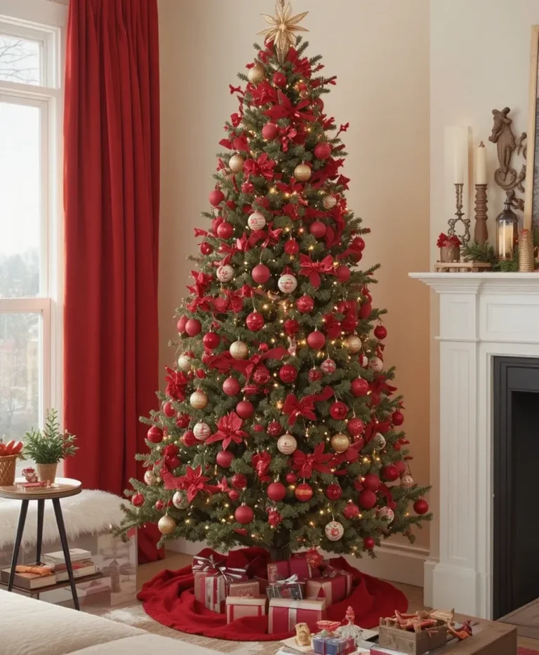 Red Themed Mini Trees