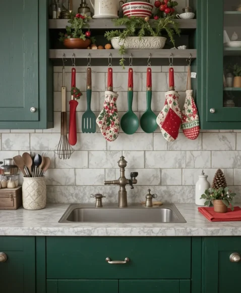 Red and Green Kitchen Accessories
