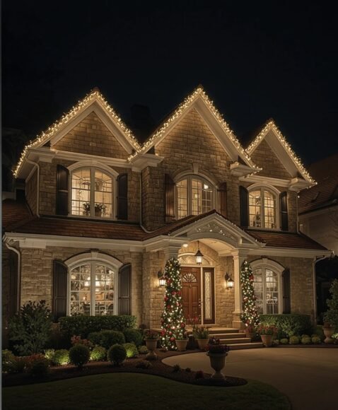 Roof Peak Accent Lights