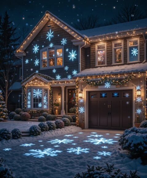 Snowflake Projectors for Exterior Walls