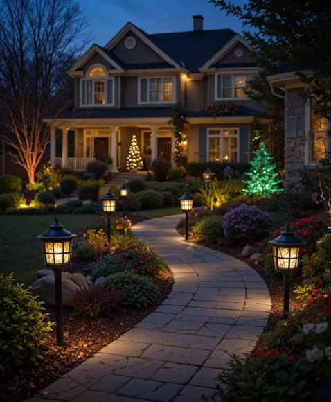 Solar-Powered Path Lights