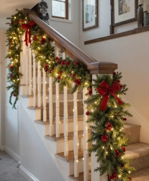 Staircase Handrail Lighting