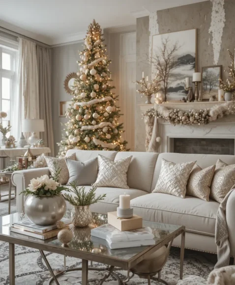 Touches of Metallic Glamour