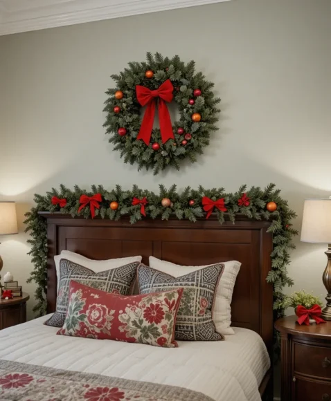 Wreath Above the Bed