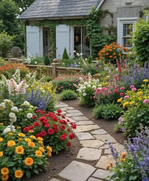 A Mix of Annuals and Perennials for Balance