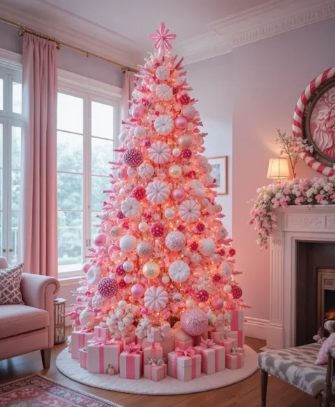 Candy Cane Pink Tree