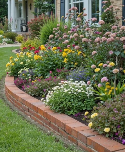 Classic Brick Edging for a Clean, Timeless Look