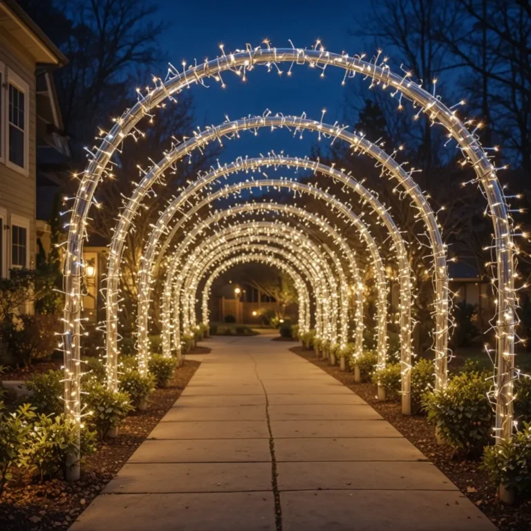 Driveway Arches of Lights