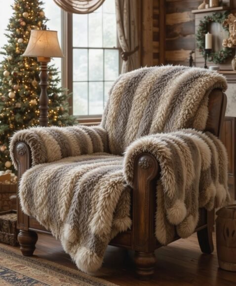 Faux Animal Fur Throws 