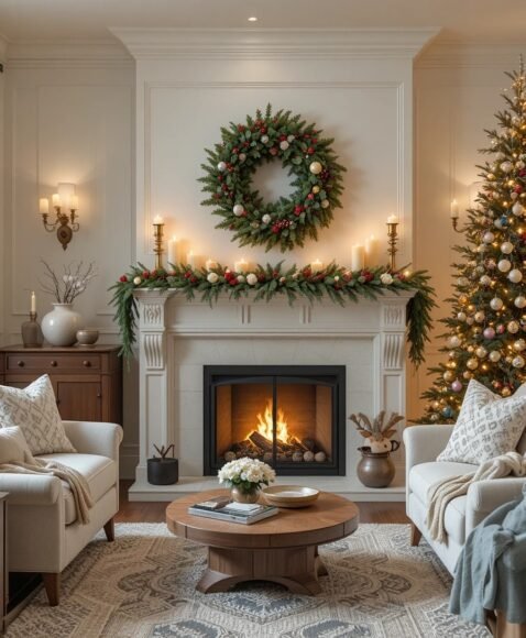 Festive Wreaths Indoors