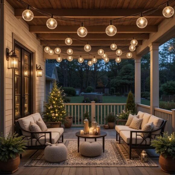 Globe String Lights for a Soft, Modern Look