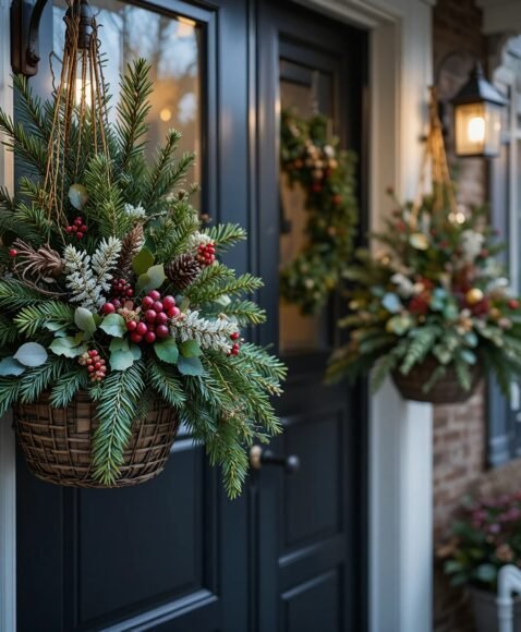 Hanging Christmas Baskets