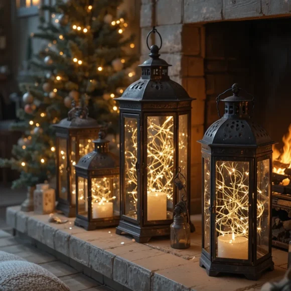 Lanterns with Twinkle Lights