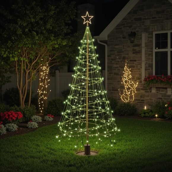 Lighted Christmas Tree for Your Front Yard