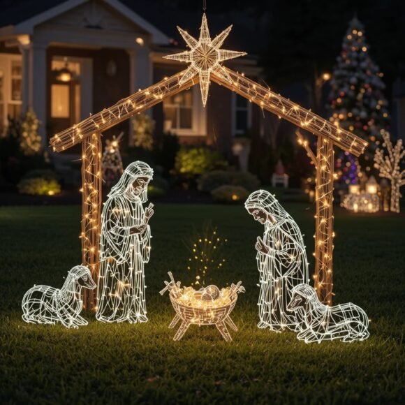 Lighted Nativity Scene for a Traditional Touch