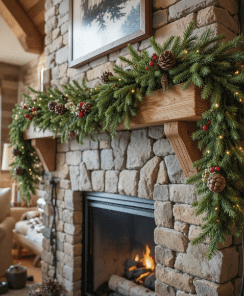 Log Beam Garland