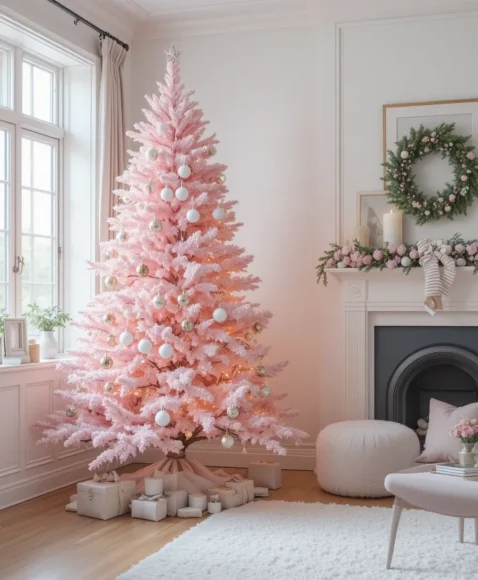 Minimalist Pink Tree