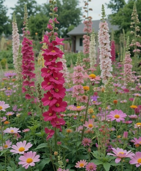 Mixed Flower Heights for a Natural Layered Look
