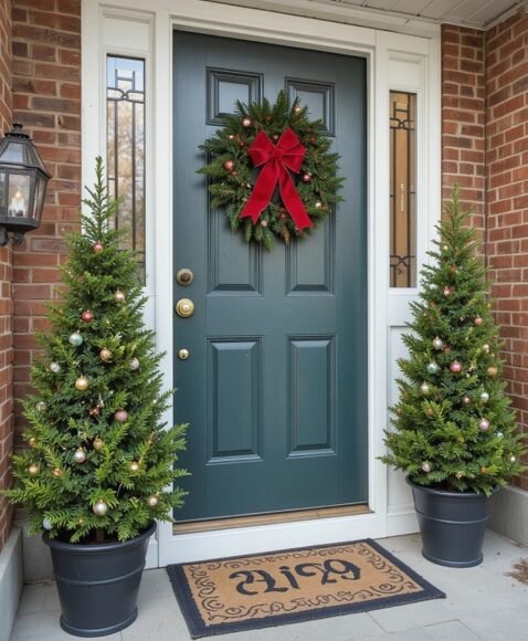 Potted Evergreen Trees