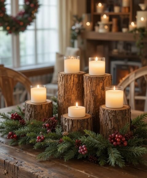 Rustic Candle Holders