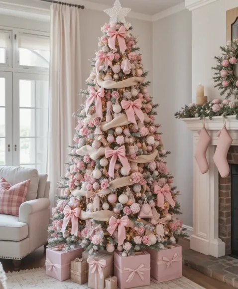 Rustic Pink Farmhouse