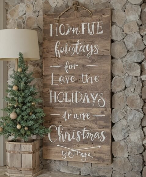 Rustic Wooden Signage