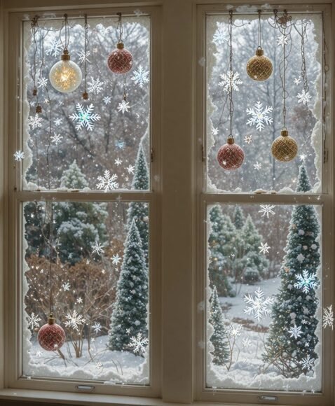 Snowy Window Displays