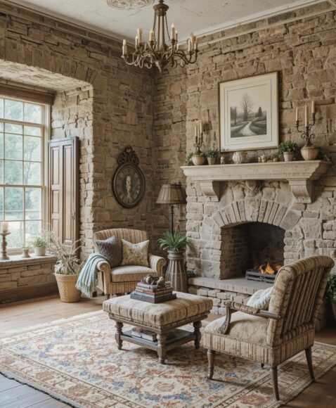 Stone or Brick Accents