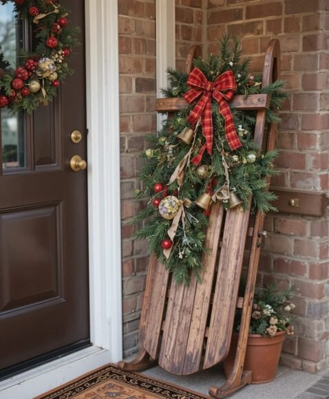 Vintage Sled Display