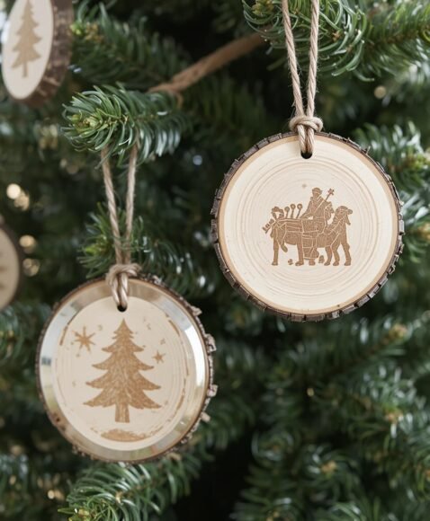 Wood Slice Ornaments