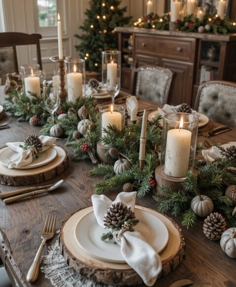 Woodland-Themed Table Setting