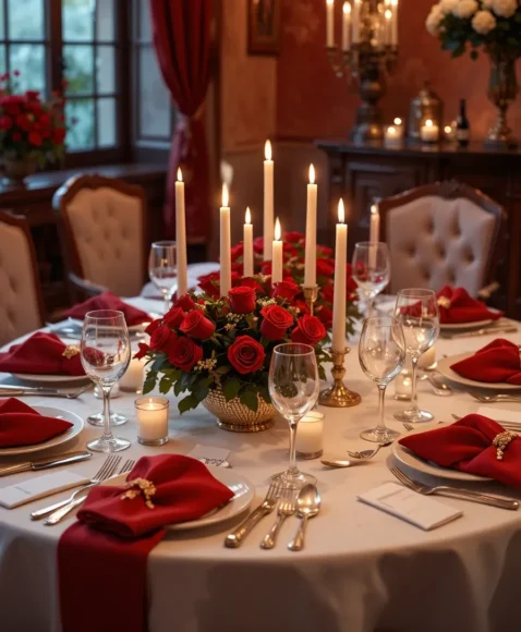 Classic Red and White Romance