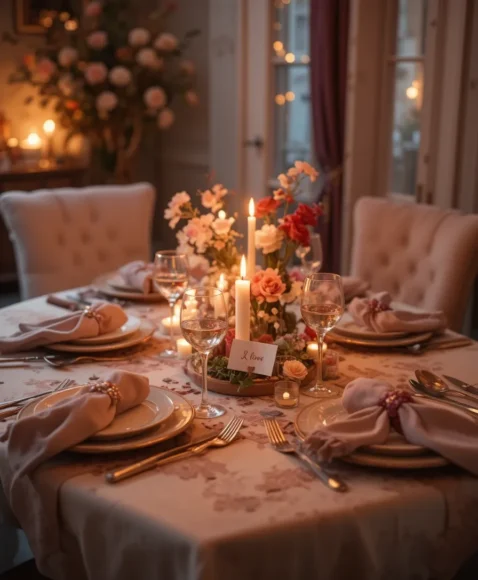 Cozy At-Home Date Night Table