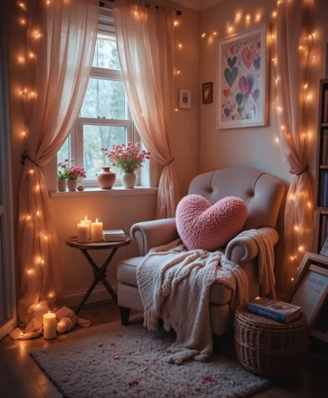 Cozy Valentine Corner Nook